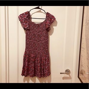 Lulu’s floral smocked mini dress (Small)